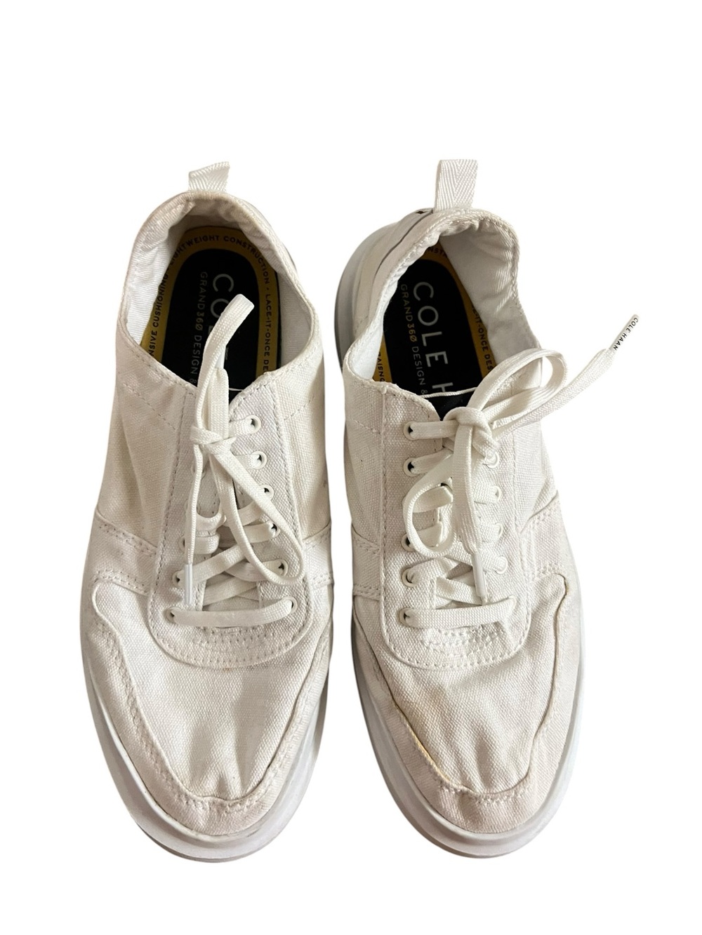 Cole Haan GrandPro Canvas Sneakers White